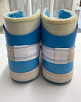 OFF WHITE AIR JORDAN 1 HIGH UNIVERSITY BLUE - SIZE 10 (WORN)