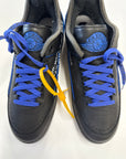 OFF WHITE AIR JORDAN 2 LOW VARSITY ROYAL - SIZE 9.5 (WORN)