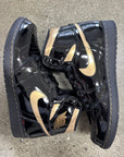 AIR JORDAN 1 HIGH BLACK METALLIC - SIZE 9.5 (WORN)