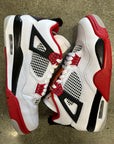 AIR JORDAN 4 FIRE RED 2020 - SIZE 10.5 (WORN) - SLIGHTLY DAMAGED BOX