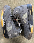 OFF WHITE AIR JORDAN 5 MUSLIN - SIZE 10.5 (WORN)