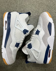 AIR JORDAN 4 SB NAVY - SIZE 10.5 (WORN) - SLIGHTLY DAMAGED BOX