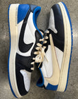 AIR JORDAN 1 LOW TRAVIS SCOTT FRAGMENT - SIZE 10 (WORN)