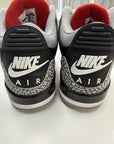 AIR JORDAN 3 BLACK CEMENT 2018 - SIZE 9 (WORN)