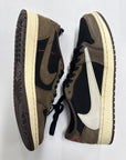 AIR JORDAN 1 LOW TRAVIS SCOTT MOCHA - SIZE 11 (WORN) - SUPER CLEAN