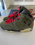 DS AIR JORDAN 6 TRAVIS SCOTT OLIVE - SIZE 13 (NO BOX)
