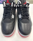 AIR JORDAN 4 BRED REIMAGINED - SIZE 11 (WORN) - SUPER CLEAN - SMALL PUNCTURE IN LID