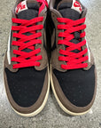 AIR JORDAN 1 LOW TRAVIS SCOTT MOCHA - SIZE 11 (WORN) - SUPER CLEAN