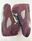 AIR JORDAN 5 BURGUNDY 2023 - SIZE 10.5 (WORN)