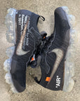 OFF WHITE AIR VAPORMAX BLACK - SIZE 10.5 (WORN)