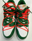OFF WHITE DUNK LOW PINE GREEN - SIZE 10.5 (WORN)