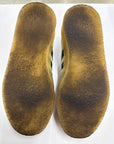 SAMBA KITH CLARKS 8TH STREET SAMBA BY RONNIE FIEG CHALK WHITE GREEN - SIZE 8 (WORN)