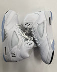 AIR JORDAN 5 WHITE METALLIC 2026 - SIZE 10.5 (WORN)