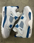 AIR JORDAN 4 MILITARY BLUE - SIZE 10 (WORN) - SUPER CLEAN