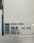 AIR MAX 1 PARRA - SIZE 10.5 (WORN)