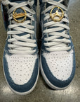 WMNS AIR JORDAN 1 HIGH DENIM - SIZE W9.5 M8 (WORN)