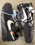 OFF WHITE AIR MAX 90 BLACK - SIZE 13 (WORN)