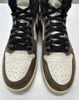 AIR JORDAN 1 HIGH TRAVIS SCOTT MOCHA - SIZE 12 (WORN) - SUPER CLEAN