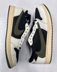 WMNS AIR JORDAN 1 LOW TRAVIS SCOTT OLIVE - SIZE W13 M11.5 (WORN)