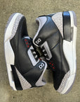 AIR JORDAN 3 BLACK CEMENT 2024 - SIZE 9.5 (WORN)