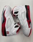 AIR JORDAN 5 FIRE RED BLACK TONGUE 2025 - SIZE 10.5 (WORN)