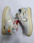 OFF WHITE AIR FORCE 1 LOW WHITE - SIZE 8 (WORN)