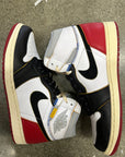 AIR JORDAN 1 UNION BLACK TOE - SIZE 10.5 (WORN)