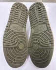AIR JORDAN 1 LOW MEDIUM OLIVE - SIZE 12 (WORN) - SUPER CLEAN