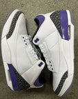 AIR JORDAN 3 DARK IRIS - SIZE 10.5 (WORN)