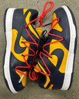 OFF WHITE DUNK LOW UNIVERSITY GOLD - SIZE 12 (WORN)