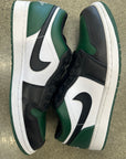 AIR JORDAN 1 LOW GREEN TOE - SIZE 10.5 (WORN)