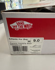 VANS SUPREME BLACK CHECKER LOGO - SIZE 9 (WORN)