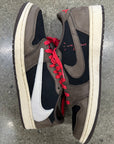 AIR JORDAN 1 LOW TRAVIS SCOTT MOCHA - SIZE 10.5 (WORN) - SUPER CLEAN