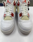 AIR JORDAN 4 METALLIC ORANGE - SIZE 12 (WORN) - NET YELLOWING