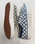 VANS AUTHENTIC SUPREME BLUE CHECKER LOGO - SIZE 9 (WORN) - REPLACEMENT BOX