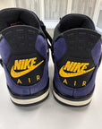 AIR JORDAN 4 LAKERS - SIZE 10.5 (WORN)