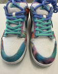 SB DUNK LOW OG QS FUTURA BLEACHED AQUA - SIZE 11 (WORN)