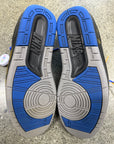 OFF WHITE AIR JORDAN 2 BLACK ROYAL - SIZE 7.5 (WORN)