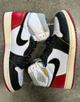AIR JORDAN 1 HIGH UNION BLACK TOE - SIZE 8.5 (WORN) - SUPER CLEAN