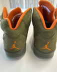AIR JORDAN 5 OLIVE 2024 - SIZE 13 (WORN) - MISSING LACE LOCK