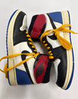 AIR JORDAN 1 HIGH OG FRAGMENT X UNION VARSITY RED SPORT ROYAL - SIZE 10.5 (WORN)