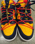 OFF WHITE DUNK LOW UNIVERSITY GOLD - SIZE 11.5 (WORN)