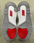 AIR JORDAN 3 FIRE RED 2022 - SIZE 8.5 (WORN) - SUPER CLEAN