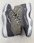 AIR JORDAN 11 COOL GREY 2021 - SIZE 10 (WORN) - SUPER CLEAN