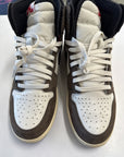 AIR JORDAN 1 HIGH TRAVIS SCOTT MOCHA - SIZE 11 (WORN)