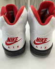 AIR JORDAN 5 FIRE RED SILVER TONGUE - SIZE 10 (WORN)
