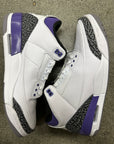 AIR JORDAN 3 DARK IRIS - SIZE 10.5 (WORN)