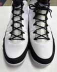 AIR JORDAN 9 WHITE RED BLACK 2010 - SIZE 11.5 (WORN) - SUPER CLEAN