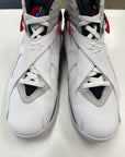 AIR JORDAN 8 WHITE TRUE RED 2025 - SIZE 11 (WORN)