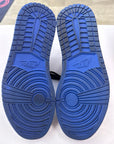 AIR JORDAN 1 HIGH SATIN ROYAL NUMBERED - SIZE 10 (WORN)
